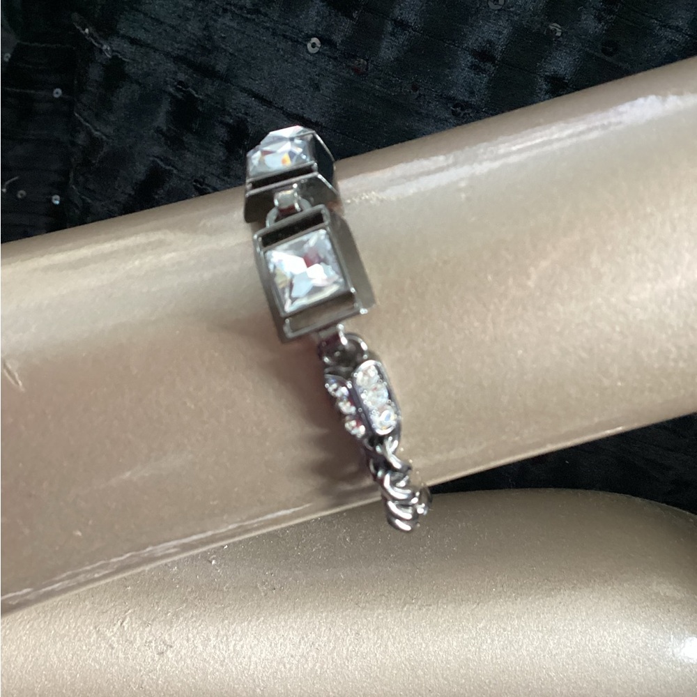 NWOT Givenchy Silver Bracelet with Geometric Links